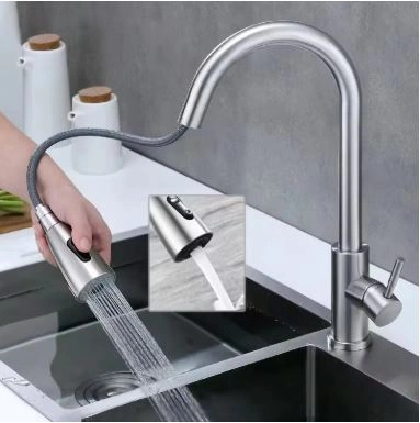 2025 two water flow modes stainless steel faucet A