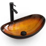 Brown Boat Glass Basin Countertop A