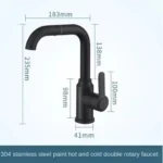 universal rotating bathroom sink wash face faucet