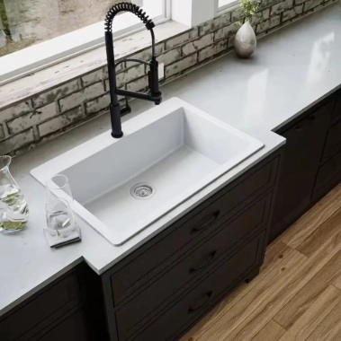 Bowl Quartz Farmhouse Sink A