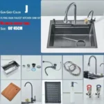 Discharge Modes Stainless Steel Waterfall Kitchen Sink G